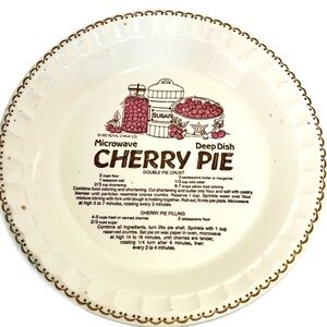 Vintage 1983 Royal China Country Harvest Cherry Pie Plate